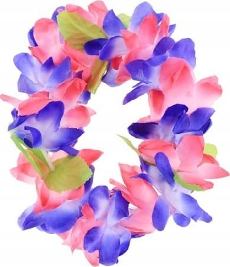 Picture of Teka Opaska hawajska due kwiaty fioletowo-róowa