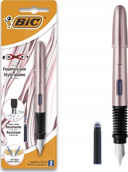 Picture of Teka Pióro X-Pen Chrome Pink FP niebieski BIC