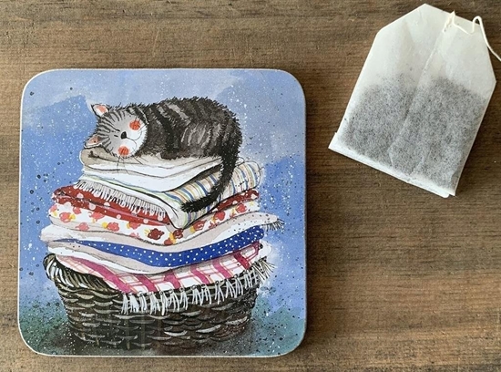 Picture of Teka Podkadka pod kubek C17 Kot na koszu z praniem