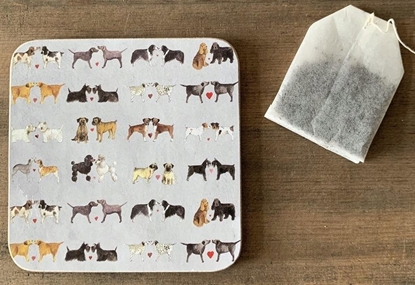 Picture of Teka Podkadka pod kubek C196 Urocze pary psów