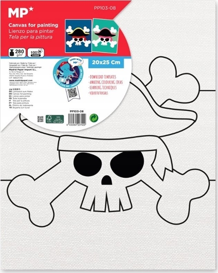 Picture of Teka Pótno do malowania czaszka 20x25