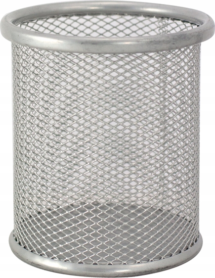 Picture of Teka Przybornik na dugopisy metalowy srebrny MEMOBE