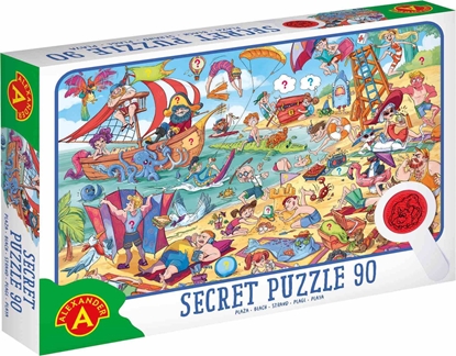 Picture of Teka Puzzle 90 obserwacyjne z lup± - Plaa ALEX