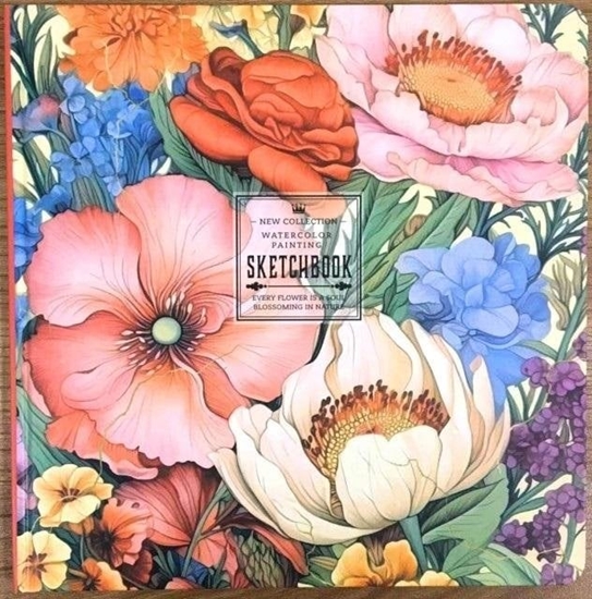 Picture of Teka Szkicownik 200x200 24K gadki Kwiaty FRESH