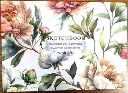 Attēls no Teka Szkicownik A5/24K gadki Kwiaty jasne FRESH