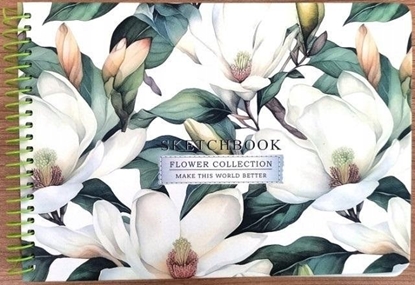 Attēls no Teka Szkicownik A5/60K gadki Biae kwiaty FRESH