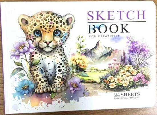 Picture of Teka Szkicownik N9576 A5 24 kartki gadki Gepard