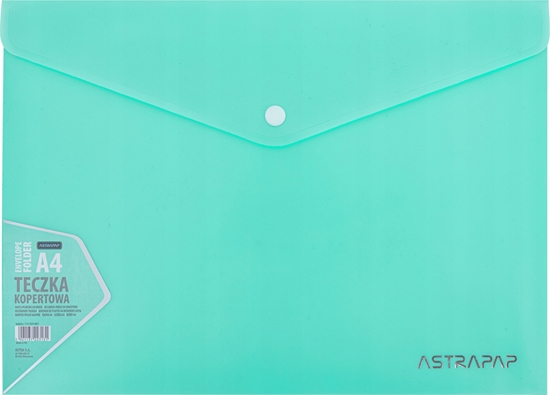 Picture of Teka Teczka kopertowa A4 pastel zatrzask mix ASTRA