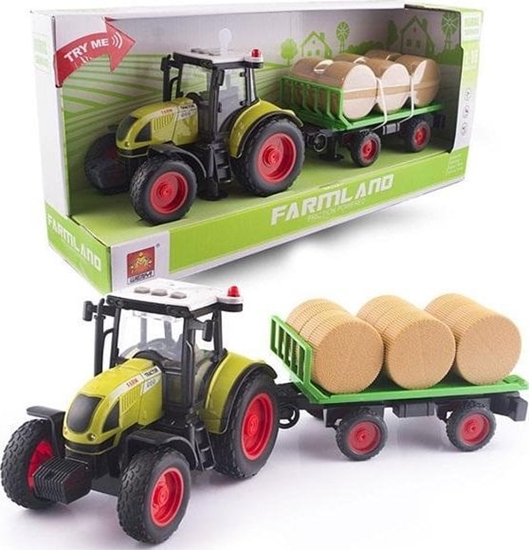 Изображение Teka Traktor z przyczep± na bele siana ¶wiato i dwik