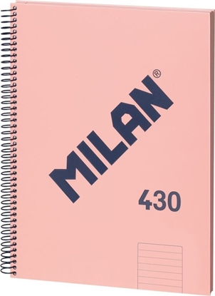 Attēls no Teka Zeszyt na spirali A4/80K linia 1918 róowy MILAN