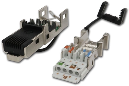 Изображение Telegärtner J80026A0046, RJ45, Black, Stainless steel