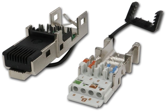 Изображение Telegärtner J80026A0046, RJ45, Black, Stainless steel