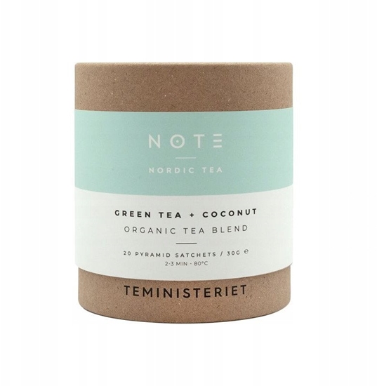 Picture of Teministeriet Herbata Note Green Tea Coconut Organic 20 torebek