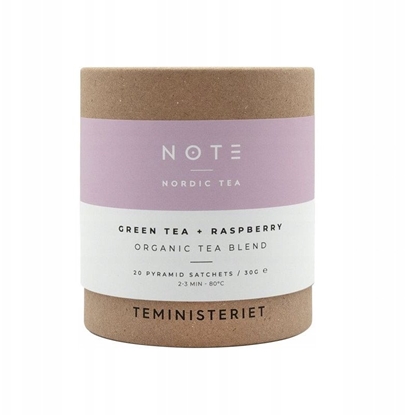 Picture of Teministeriet Herbata Note Green Tea Raspberry Organic 20 torebek