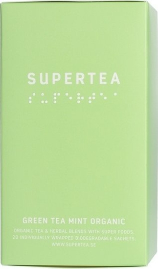 Изображение Teministeriet Herbata Supertea Green Tea Mint Organic 20 torebek
