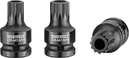 Attēls no Teng Tools Nasadka trzpieniowa udarowa xZN Spline z chwytem 1/2" 18 mm Teng Tools