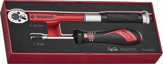 Изображение Teng Tools ZESTAW KLUCZ I WKRÄTAK DYNAMOMETRYCZNY 1/4'' TEZSD02
