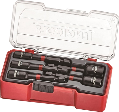 Изображение Teng Tools Zestaw uchwytów nasadkowych Impact do wkrtarek, 5-elementowy, Teng Tools TJNS05
