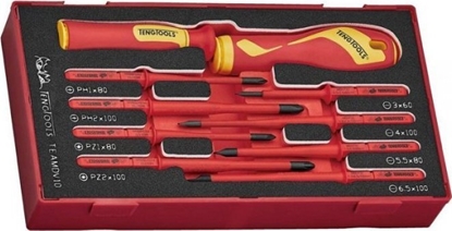 Picture of Teng Tools ZESTAW WKRTAKÓW VDE 1000V TEAMDV10, 10SZT. (1 KPL)