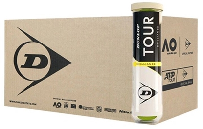 Picture of Tennis balls DUNLOP TOUR BRILLIANCE MidRange 4-tube ITF
