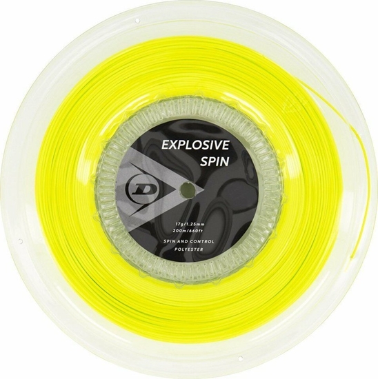 Picture of Tennis string DUNLOP Explosive Spin 1.25mm 17g 200m Monofilament Hexagonal Yellow
