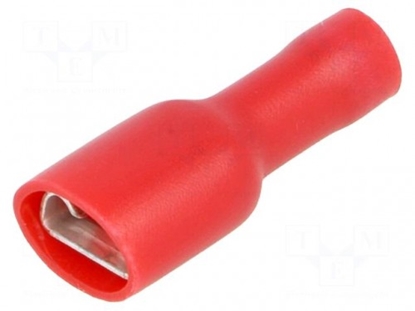 Изображение Terminal: flat; 6.3mm; 0.8mm; female; 0.25÷1.5mm2; crimped; tinned