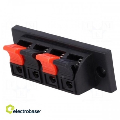 Изображение Terminal; loudspeaker; stereo; for panel mounting; Width: 70mm