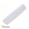 Picture of Terminals cover; 4mm; ¨: 3mm; straight; L: 24mm; natural / azure