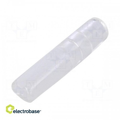Изображение Terminals cover; 4mm; ¨: 3mm; straight; L: 24mm; natural / azure