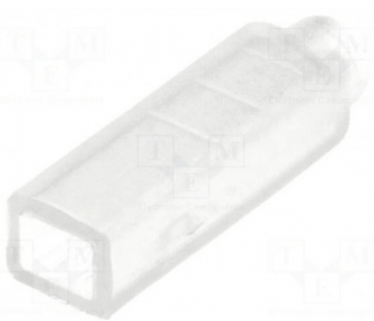 Изображение Terminals cover; female; for push-on 2,8mm connectors; ways: 1