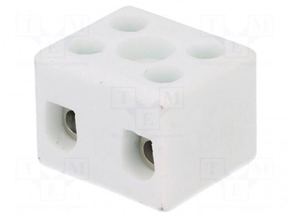 Изображение Termināla bloks | skrūvju spaile | 4mm2 | 450V | 32A | veidi: 2 | maks. 350°C