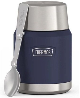 Picture of Termos na jedzenie z skadany z yk i kubkiem Thermos 0,47l - niebieski
