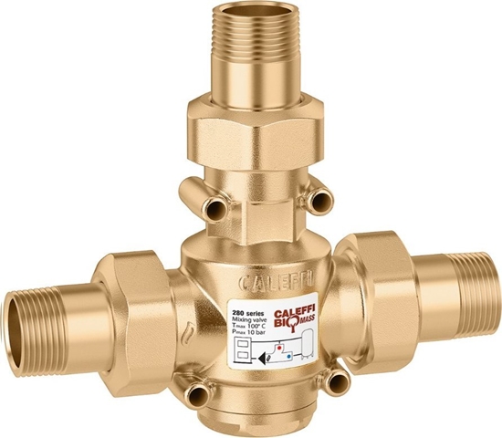 Picture of Termostatyczny zawór zabezpieczajacy przed zbyt nisk temperatur powrotu DN32 1 1/4GZ, nastawa 55°C