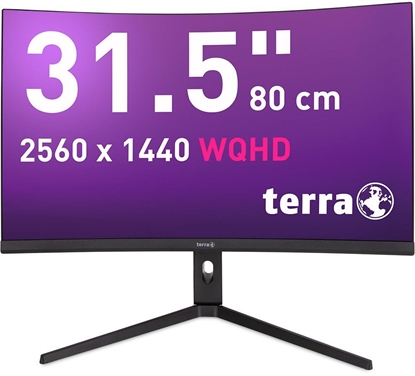 Picture of TERRA LCD/LED 3285W HA black CURVED USB-C/HDMI/DP