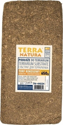 Изображение Terra Natura Podoe do terrarium brykiet torf kokosowy foliowany 650g (kraj pochodzenia Sri Lanka)