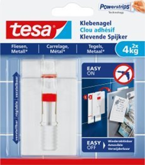 Изображение Tesa 1x2 Tesa Adjustable Adhesive Nail for Tiles & Metal 4kg 77767