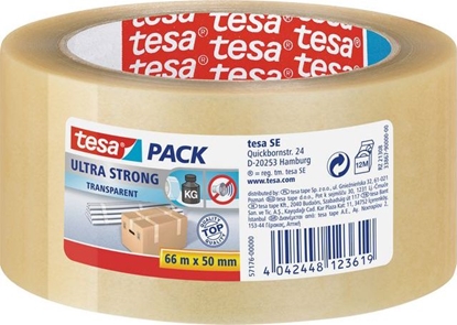 Изображение Tesa Tama pakowa ULTRA STRONG 50mm x 66m przezroczysty (TES066)