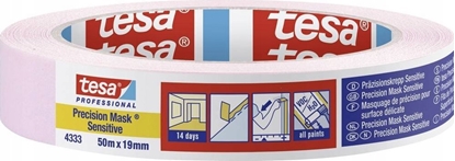 Изображение Tesa TESA 4333, Painters masking tape, Paper, Pink, Universal, Acrylic-based, 0.5 N/cm