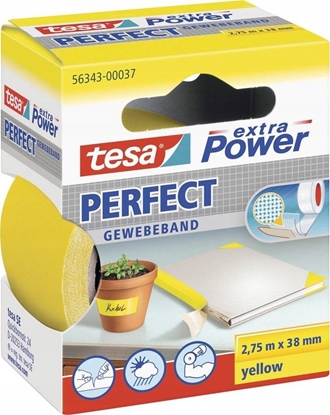 Picture of Tesa tesa extra Power Perfect Gewebeband 2,75m 38mm gelb