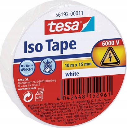 Picture of Tesa tesa Isolierband 10m 15mm weiß