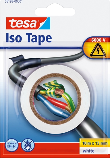 Изображение Tesa tesa Isolierband 10m 15mm weiß Blister