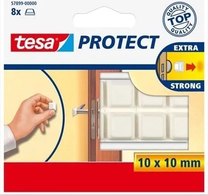 Picture of Tesa tesa Protect Schutzpuffer quadratisch 10 x 10mm weiß    8St.