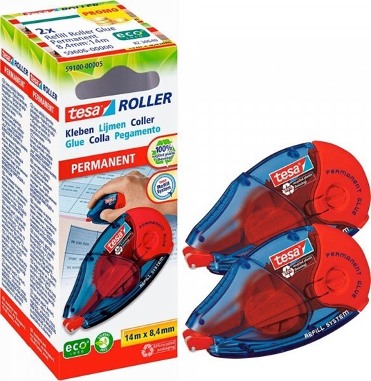 Picture of Tesa tesa Roller Kleben permanent ecoLogo Nachfüllkassette   2St.