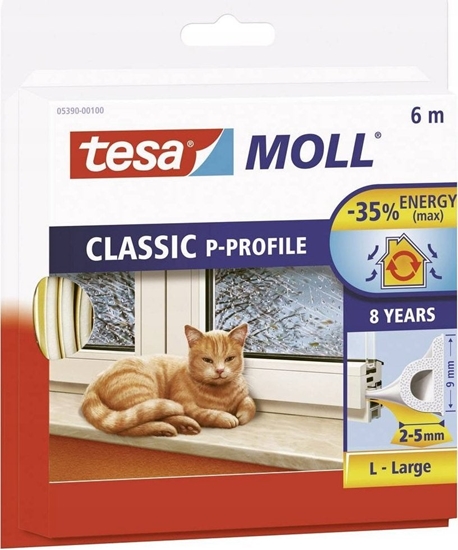 Picture of Tesa Window Seal 6m x 9mm P-Profile brown 05390