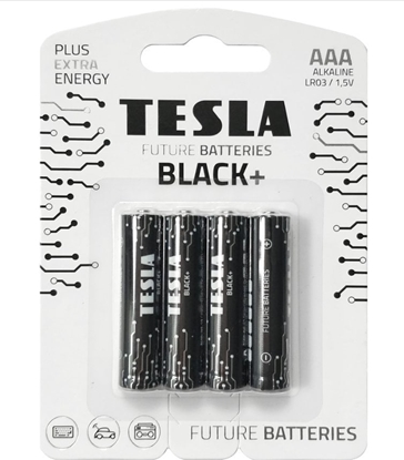 Picture of Tesla BATERIA ALKALICZNA TESLA BLACK+ LR03 B4 1.5V 4 SZTUKI