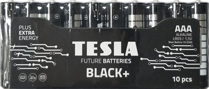 Attēls no Tesla BATERIA ALKALICZNA TESLA BLACK+ LR03 F10 1.5V 10 SZTUK