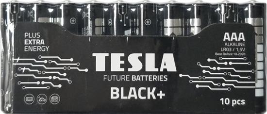 Picture of Tesla BATERIA ALKALICZNA TESLA BLACK+ LR03 F10 1.5V 10 SZTUK