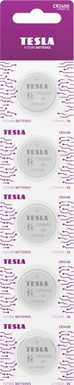 Picture of Tesla TESLA batteri CR2450 lithium 5-pak - 2293484