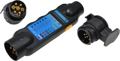 Изображение Tester gniazd i wtyczek przyczep + adaptery 13/7 7/13