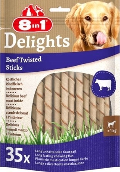 Picture of Tetra Przysmak 8in1 Delights Skrcane Paeczki Beef Twist Sticks 35 sztuk